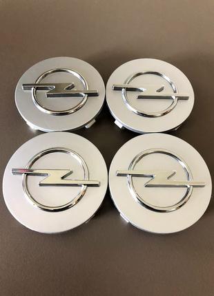 Колпачки заглушки для дисков Opel 64mm SIlver