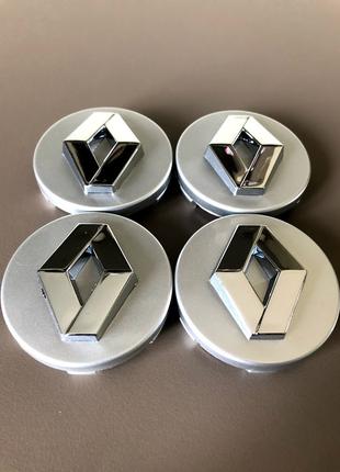 Колпачки Для Дисков Renault 60mm Серебро