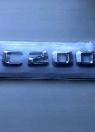 Шильдик Надпись Багажника Mercedes Benz C200