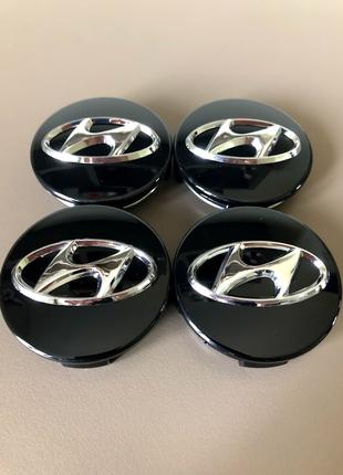 Колпачки Для Дисков Hyundai 61mm Черные
