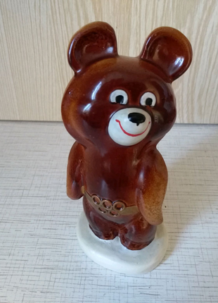 Статуэтка Олимпийский мишка 1980 СССР Копилка