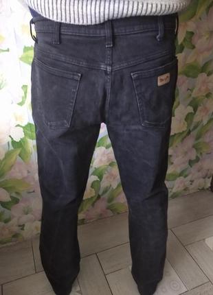 Чорні чоловічі джинси wrangler на высокий рост укр 52-54