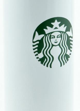 Термос Starbucks zk-b-106 400 мл металлический белый