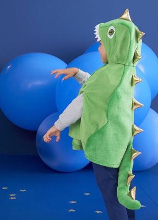 Детский наряд костюм зелёная накидка динозавра монстрика , кар...