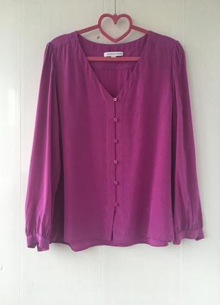 Роскошная шелковая блузка, сочный малиновый цвет, fenn wright ...