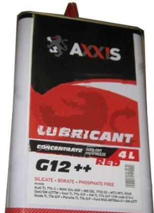 Антифриз RED концентрат G12+ -80C 4л AXXIS