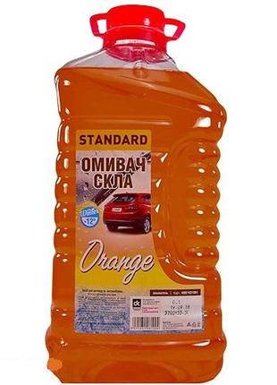 Омыватель стекла зимний -12 STANDARD Orange (канистра 4л) ДК