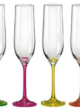 Набор бокалов для шампанского Neon 190ml 4 бокала в наборе 407...
