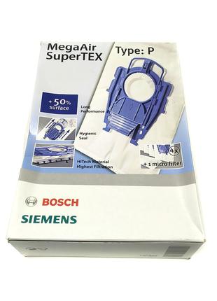 Набор мешков тип P для пылесоса Bosch, Siemens 00468264 + фильтр