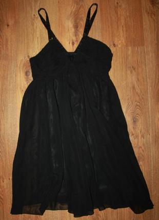 Черное коктейльное платье jessicas allic 38р.