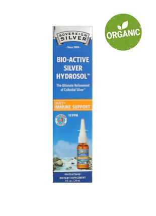 Bio-Active Silver Hydrosol, серебро, Sovereign Silver, 29 мл