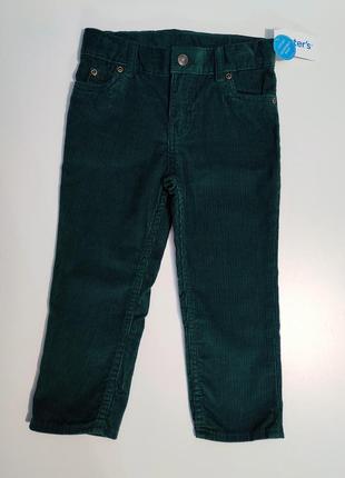 Штани вельветові темно зелені картерс ❤️ джинси