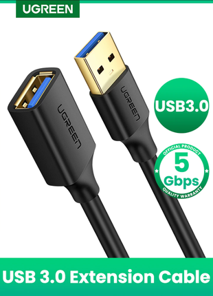 Ugreen кабель удлинитель USB 3.0 A (M) / USB 2.0 A (F) 1,5 м круг