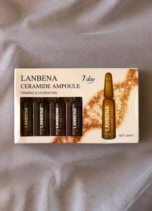 Набор сывороток lanbena ceramide аmpoule, с церамидами, 7 ампул
