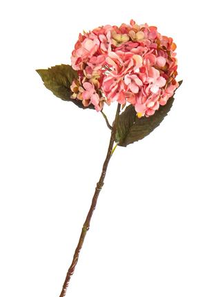 Декоративные искусственные цветы "Гортензия розовая" 56 см