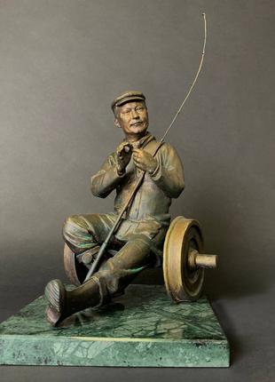 Статуэтка по фото на заказ, статуэтка «Рыбак»