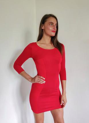 Полный распродаж 🔥эффектное красное платье-мини бренда h&amp;m
