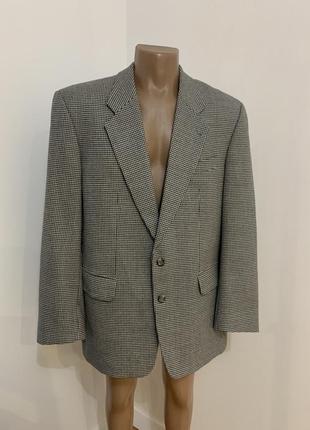 Пиджак шерстяной винтажный блейзер жакет mark gibaldi