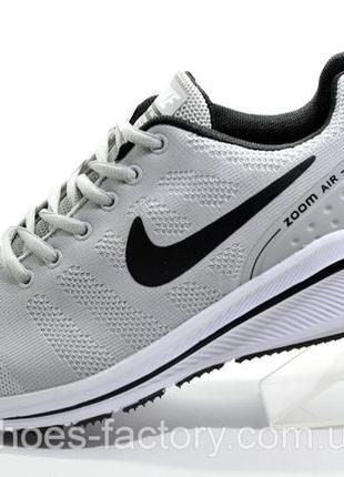 Мужские кроссовки Nike Zoom Flykit Racer, Серые, купить со ски...