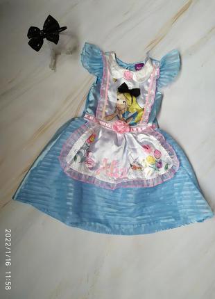 Платье алиса в стране чудес 5-6 лет