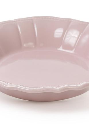 Набор (6шт.) керамических суповых тарелок 23см, цвет - пепел розы