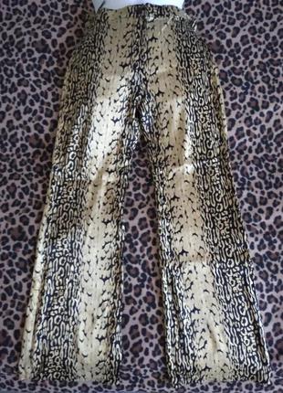 Леопардовые стретчевые брюки размера  укр 50-  52
