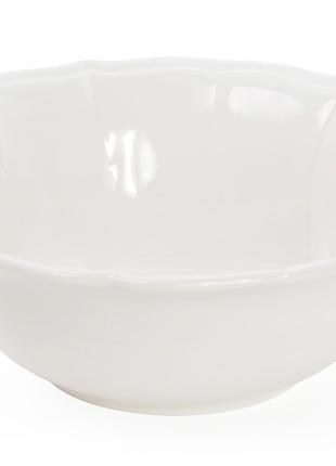Набор (4шт.) фарфоровых суповых тарелок 900мл, цвет - белый