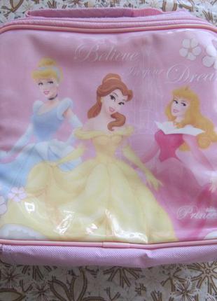 Детская сумочка сумка-термос для девочки с принцессами дисней