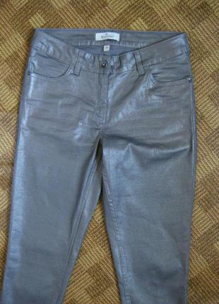 Скінні штани штани кольору металік blue motion ☕ 38eur/наш 44р