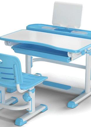 Комплект Evo-kids (стул+стол+полка) BD-04 B New Blue - столешн...