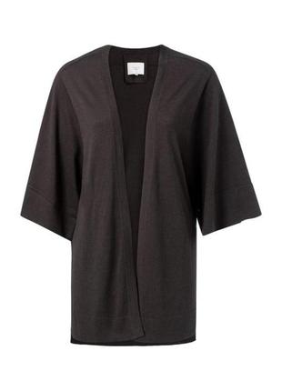 Серый трикотажный кардиган кимоно yaya