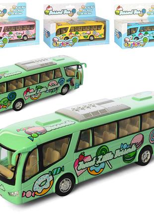 Автобус KS 7103 W (12шт) металл,инер-й,17,5см,резин.колеса, от...