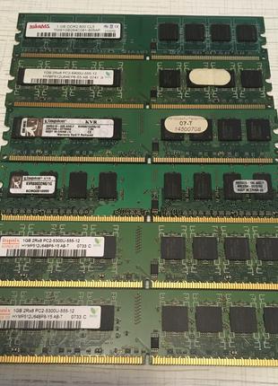 Планки памяти DDR2 1 GB Hynix, Kingston, Take MS