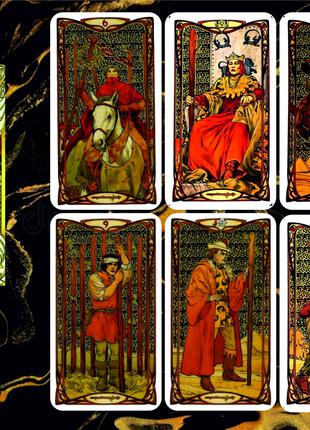 Карты Таро GoldArtNouveau Tarot - (Золотое Таро Арт-Нуво)