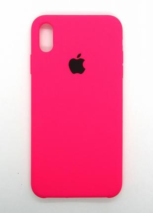 Силіконовий чохол Apple Silicone Case iPhone X-Xs Shiny Pink з...