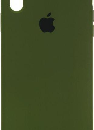 Силіконовий чохол Apple Silicone Case iPhone X-Xs Virid (хакі)