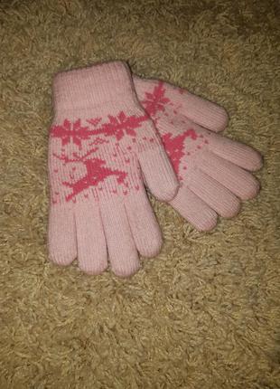 Перчатки двойные теплые
