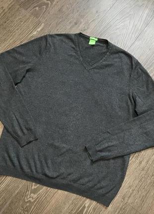 Оригинальный кашемировый свитер (джемпер) от hugo boss green s...