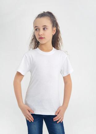 Детская белая футболка девочке и мальчику ,  футболки белого ц...