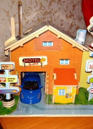 Деревянный кукольный домик 3D Мотель Мотель