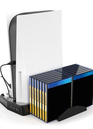 Вертикальная подставка для Sony PlayStation PS5 с 14 слотами п...