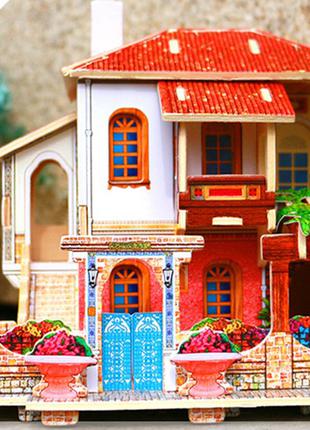 Деревянный кукольный домик 3D Вилла Вилла