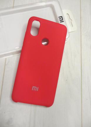 Чехол Xiaomi Mi A2 / Mi6x - мягкий, внутри микрофибра красный