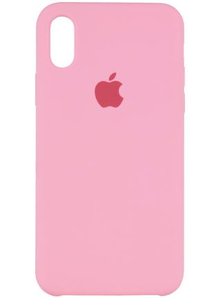 Силіконовий чохол Apple Silicone Case iPhone Xs Max Light Pink...