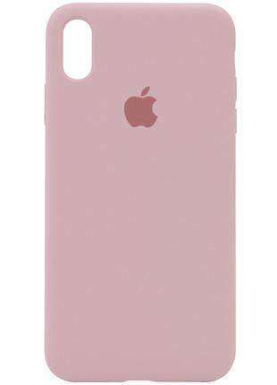 Силіконовий чохол Apple Silicone Case iPhone Xs Max Pink sand