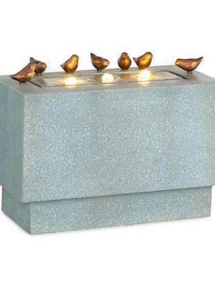 Садовый фонтан Waterbirds LED 60 x 47 x 30 см цементно-алюмини...