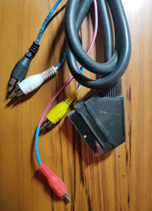 Шнур кабель Scart - 4RCA