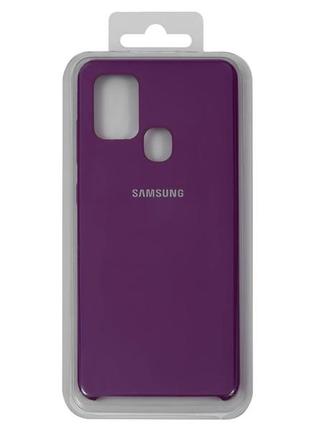 Чехол silicone cover для samsung galaxy a21s фиолетовый