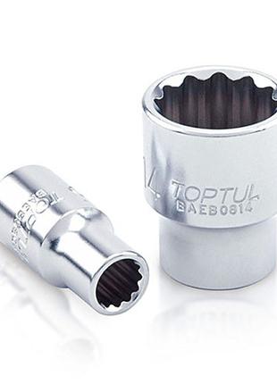 Головка 12-гранная 1/4" 8мм TOPTUL BAEB0808