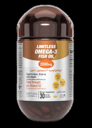 Рыбий жир концентрат омега-3 биодобавка Limitless Omega - 3 Fi...